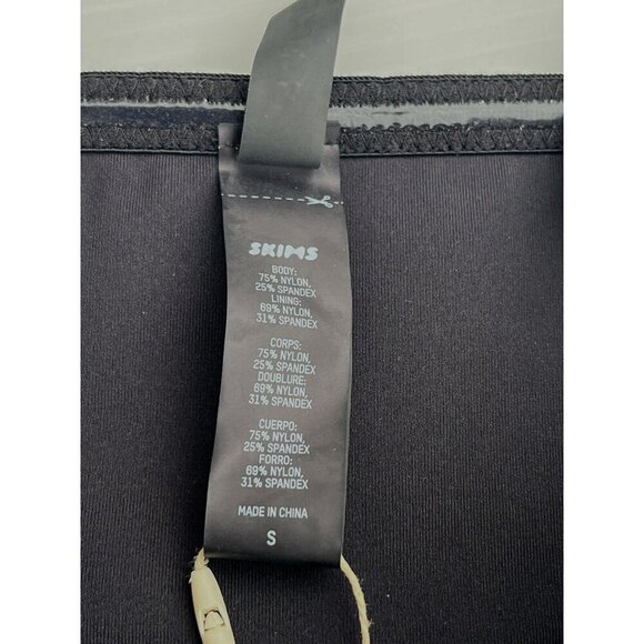 SKIMS Women's XL Onyx Contour Bonded High-rise Stretch-woven Thong Size XL - Picture 4 of 12